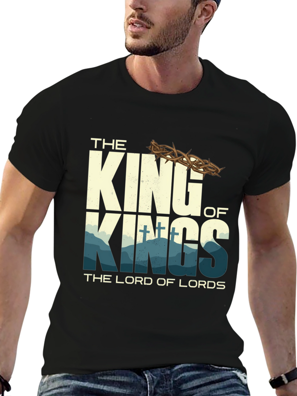 King of Kings Graphic T-Shirt - Religious Apparel