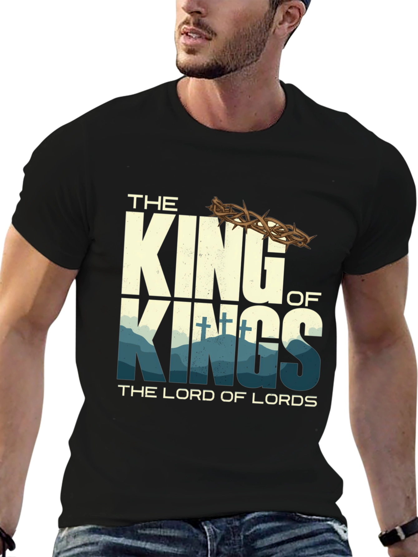 King of Kings Graphic T-Shirt - Religious Apparel