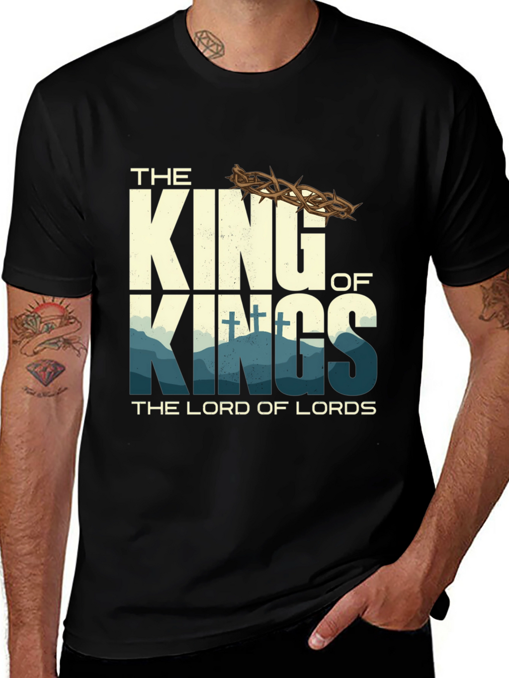 King of Kings Graphic T-Shirt - Religious Apparel