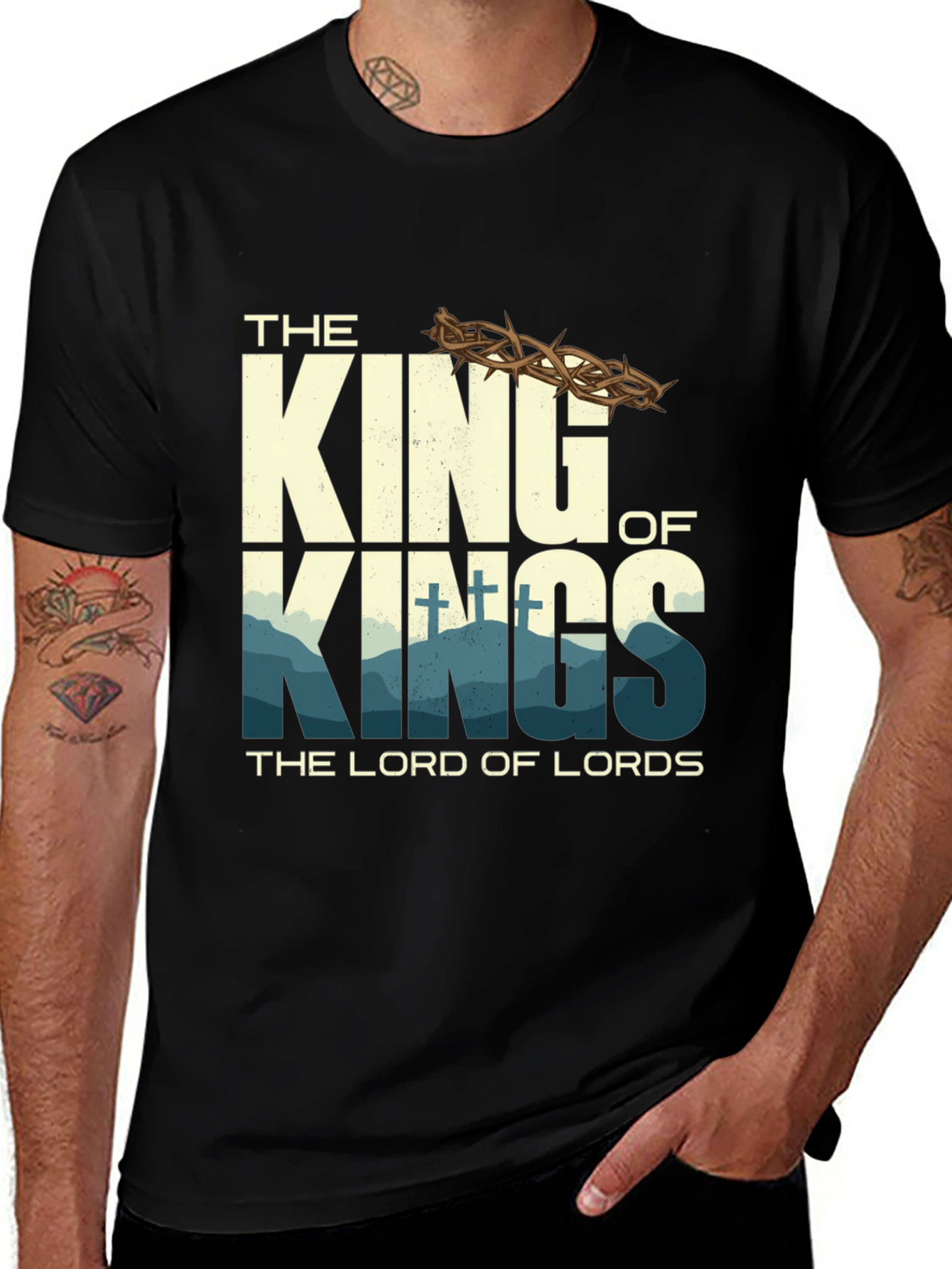 King of Kings Graphic T-Shirt - Religious Apparel