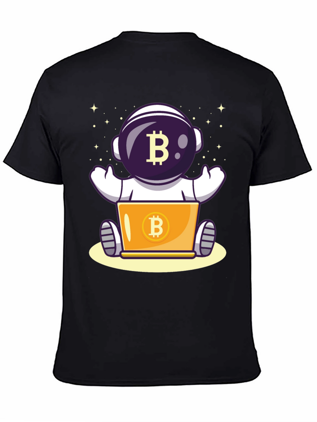 Bitcoin Astronaut T-Shirt - Crypto Space Design