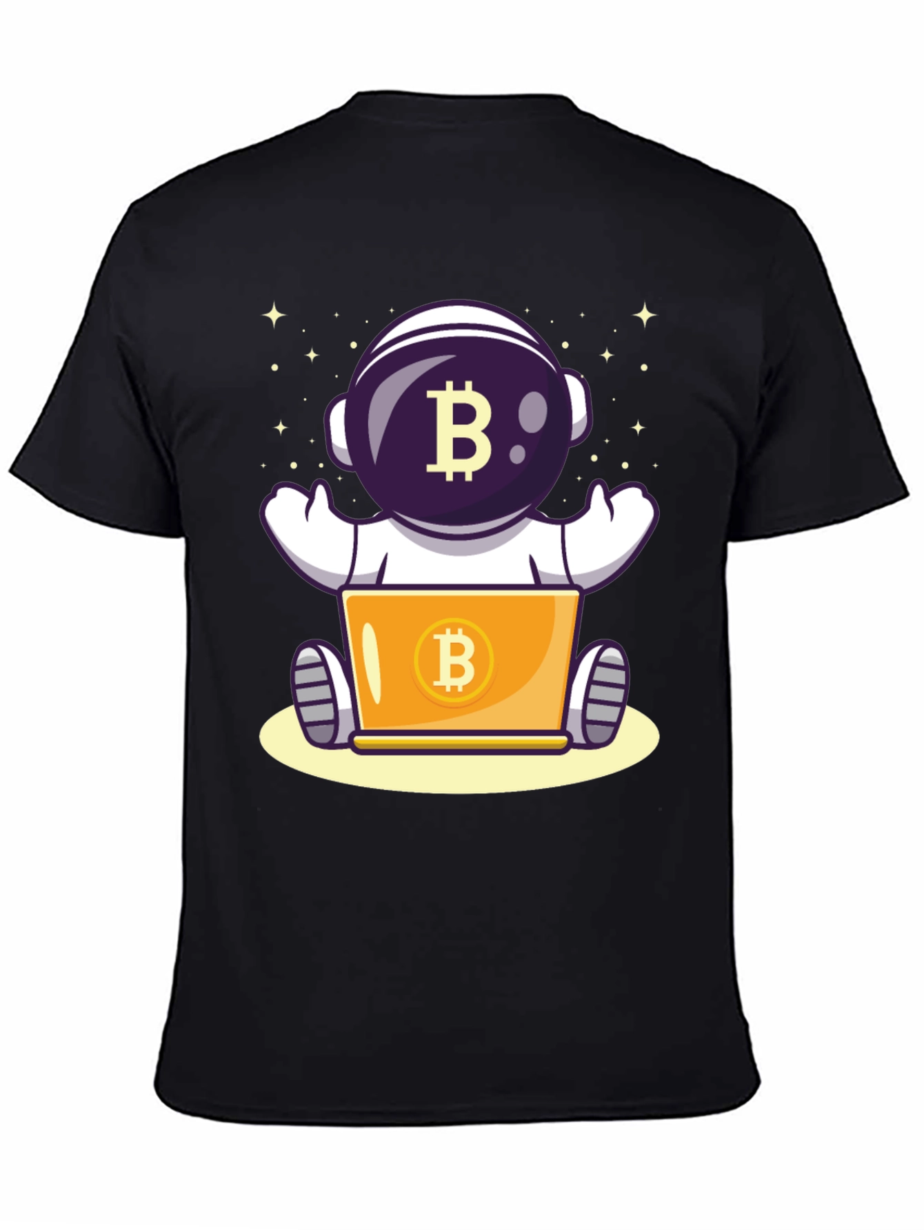 Bitcoin Astronaut T-Shirt - Crypto Space Design
