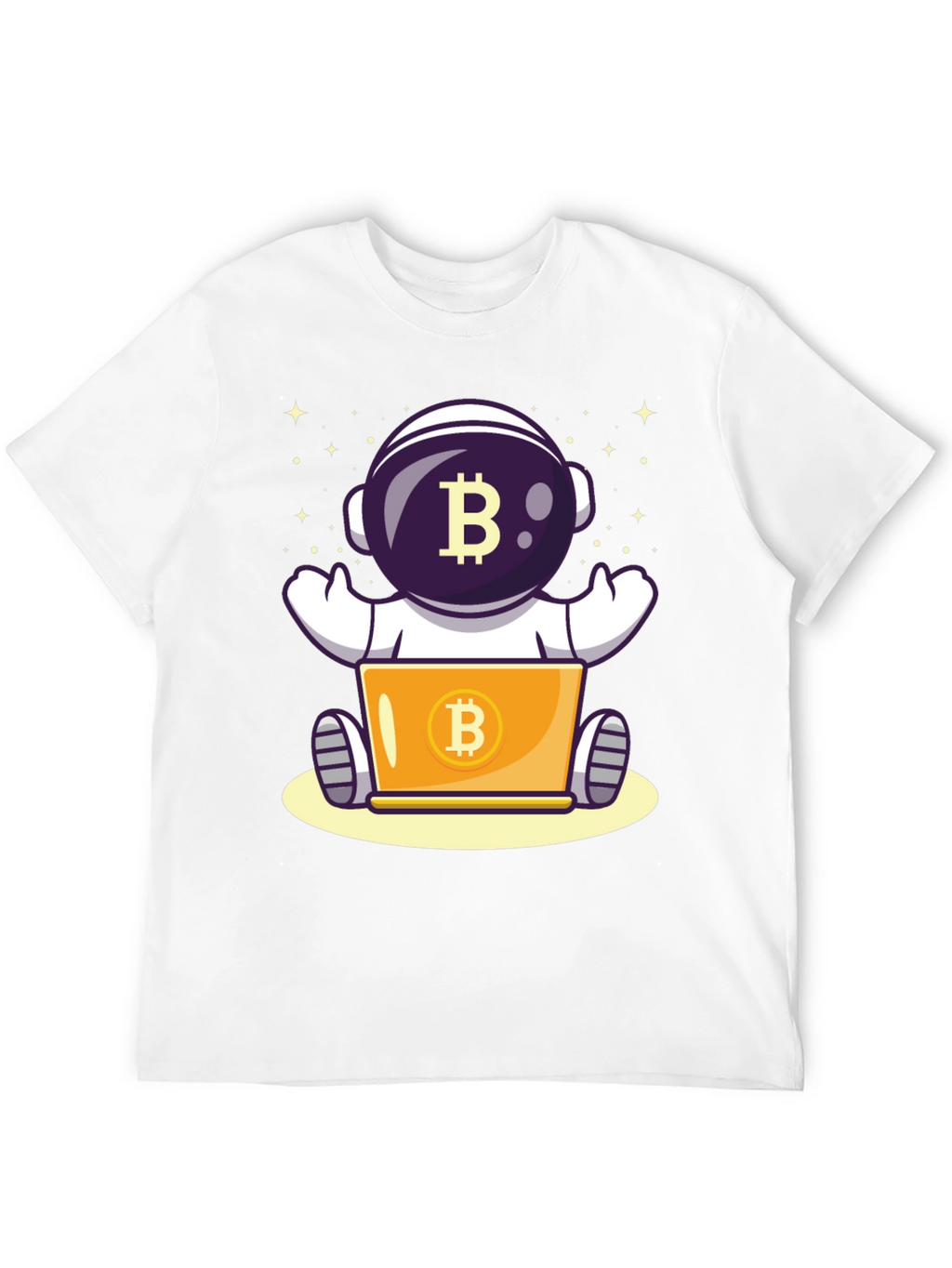 Bitcoin Astronaut T-Shirt - Crypto Space Design
