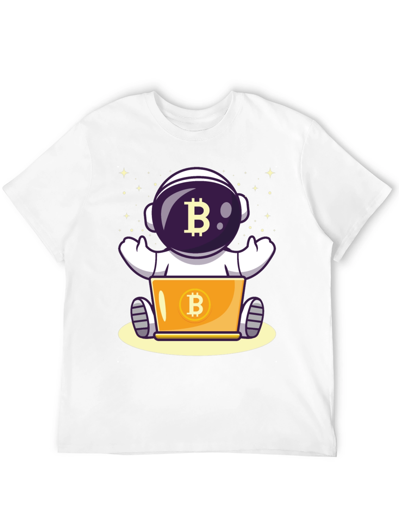 Bitcoin Astronaut T-Shirt - Crypto Space Design