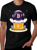 Bitcoin Astronaut T-Shirt - Crypto Space Design