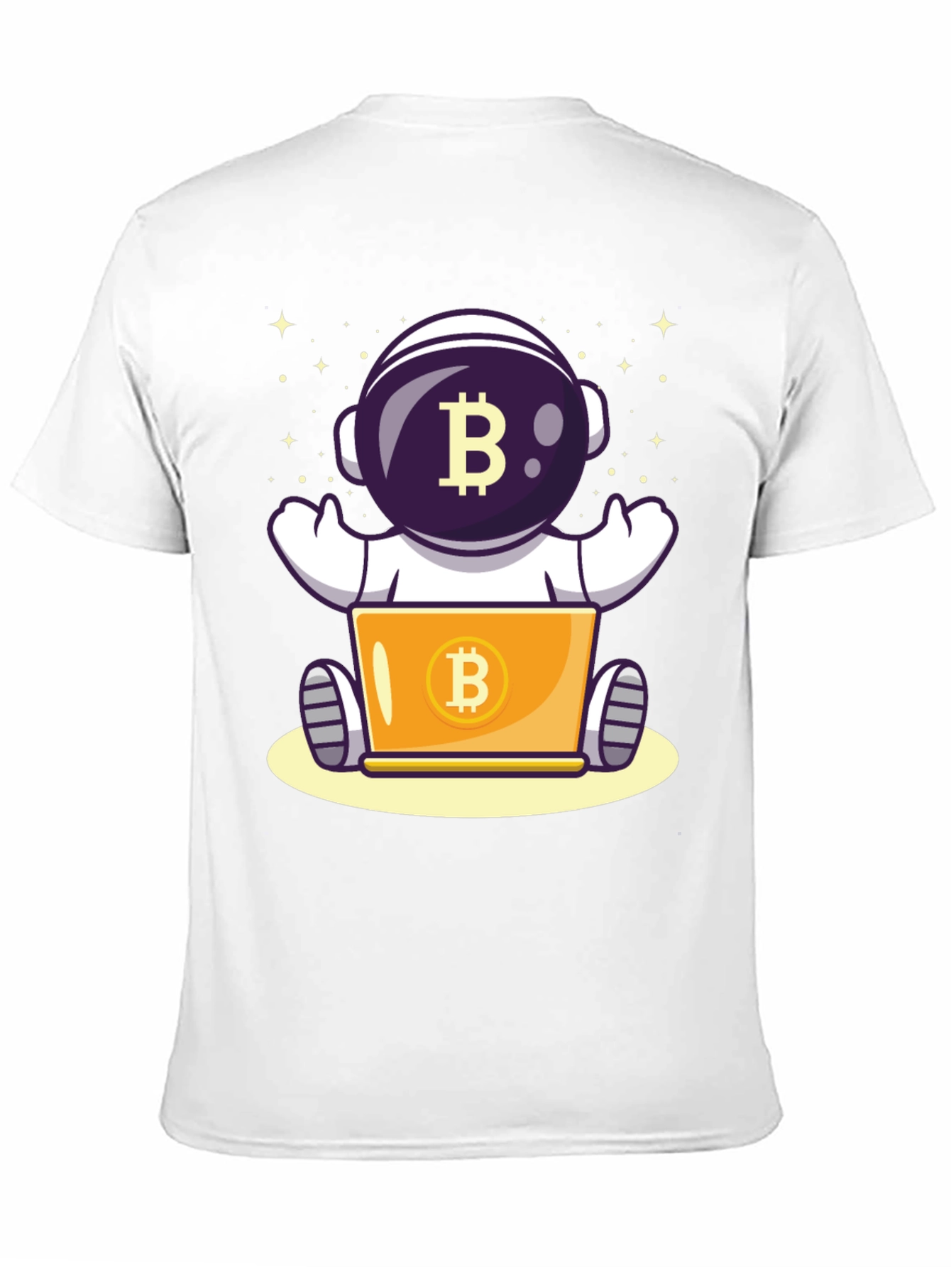 Bitcoin Astronaut T-Shirt - Crypto Space Design