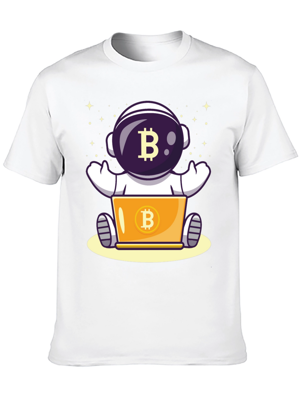 Bitcoin Astronaut T-Shirt - Crypto Space Design