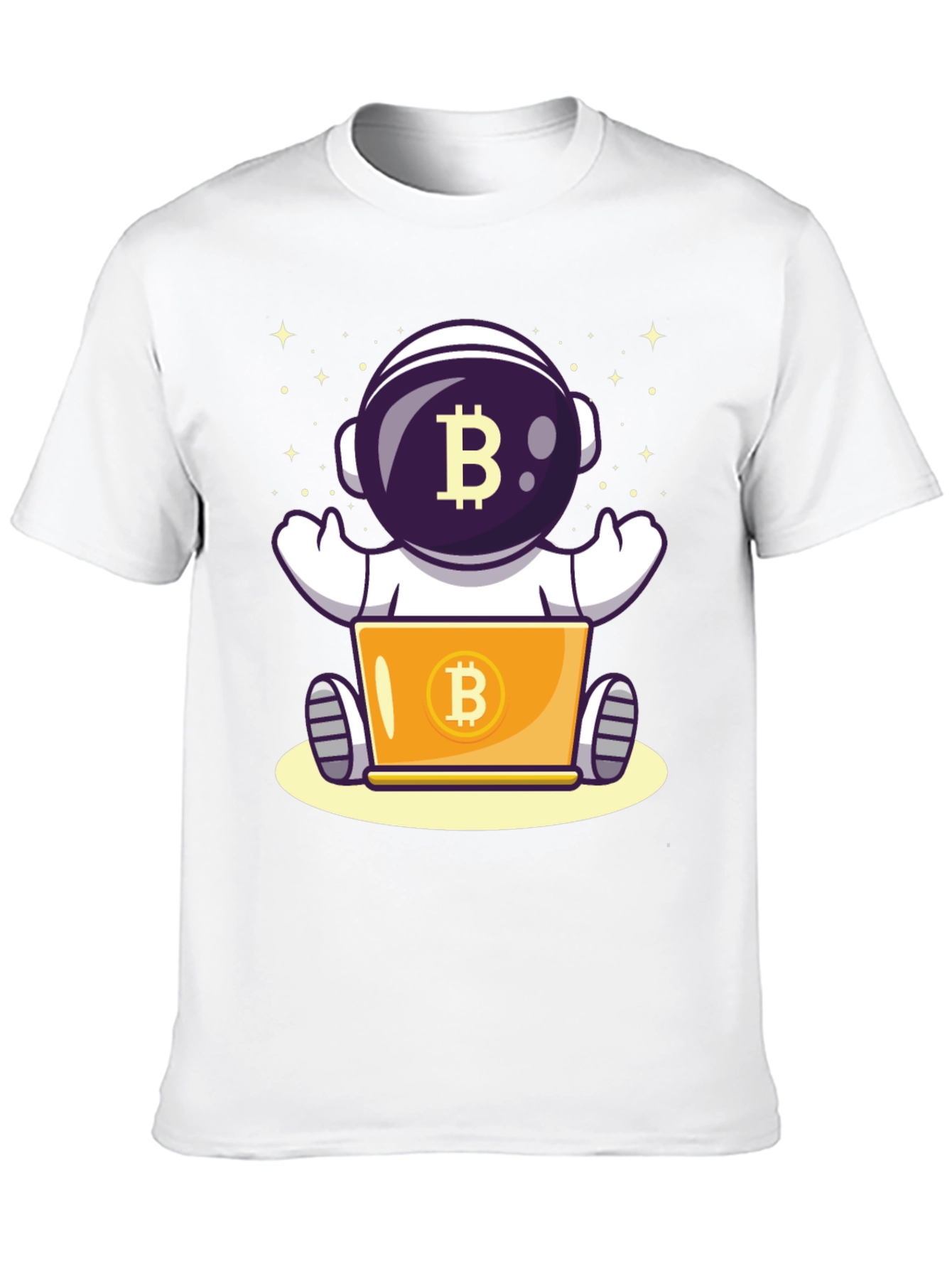 Bitcoin Astronaut T-Shirt - Crypto Space Design