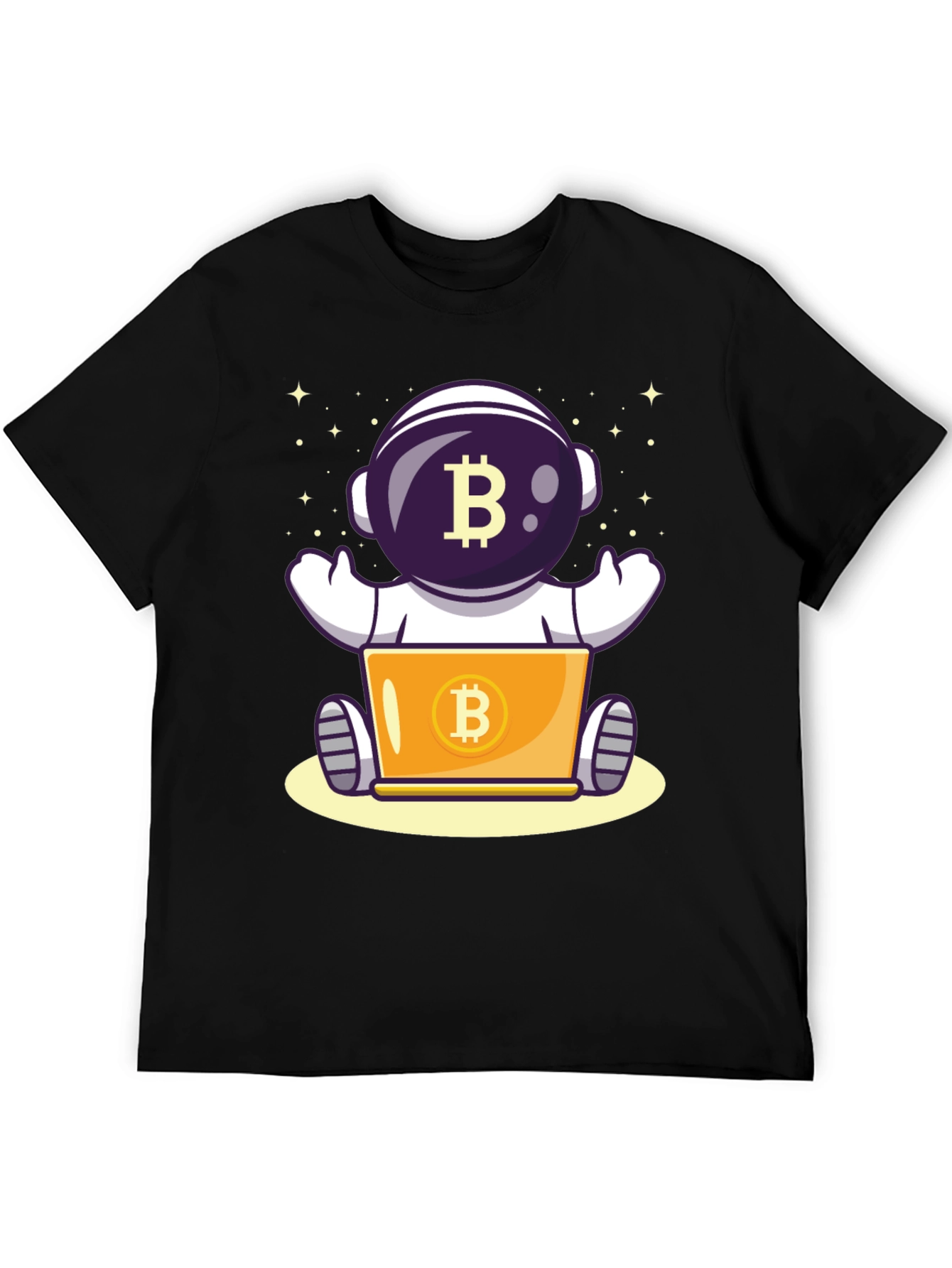 Bitcoin Astronaut T-Shirt - Crypto Space Design