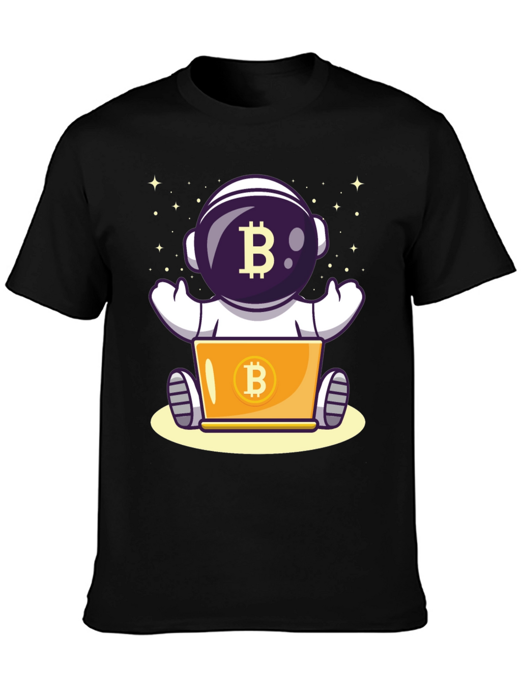 Bitcoin Astronaut T-Shirt - Crypto Space Design