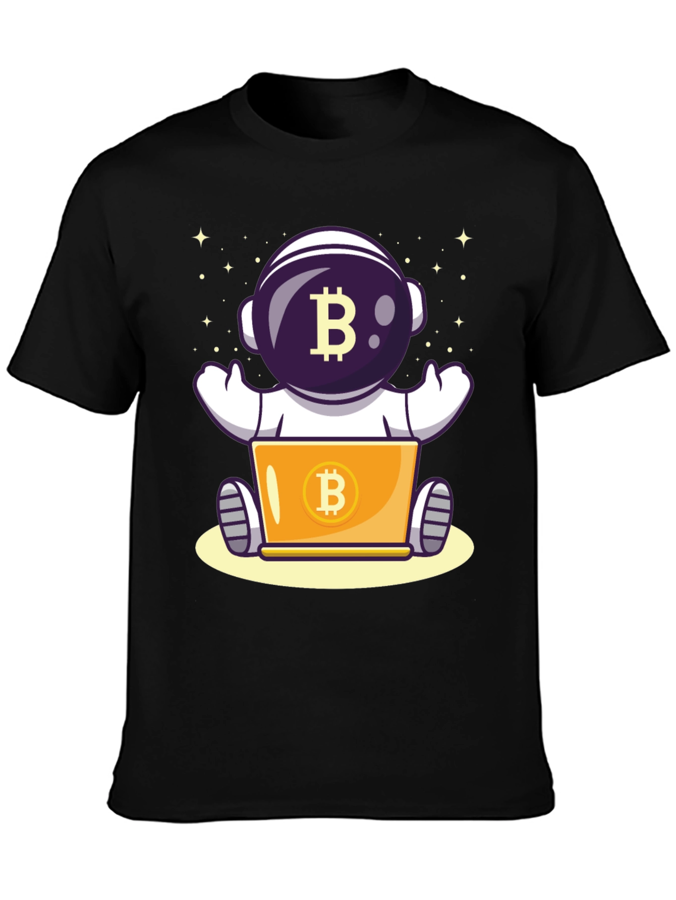 Bitcoin Astronaut T-Shirt - Crypto Space Design