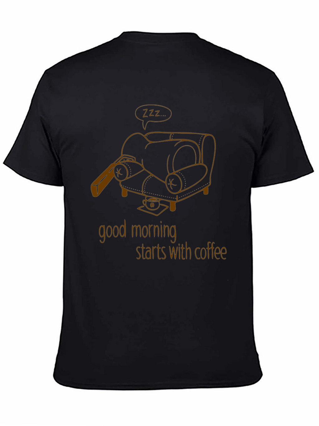 Good Morning Coffee Black Graphic Tee