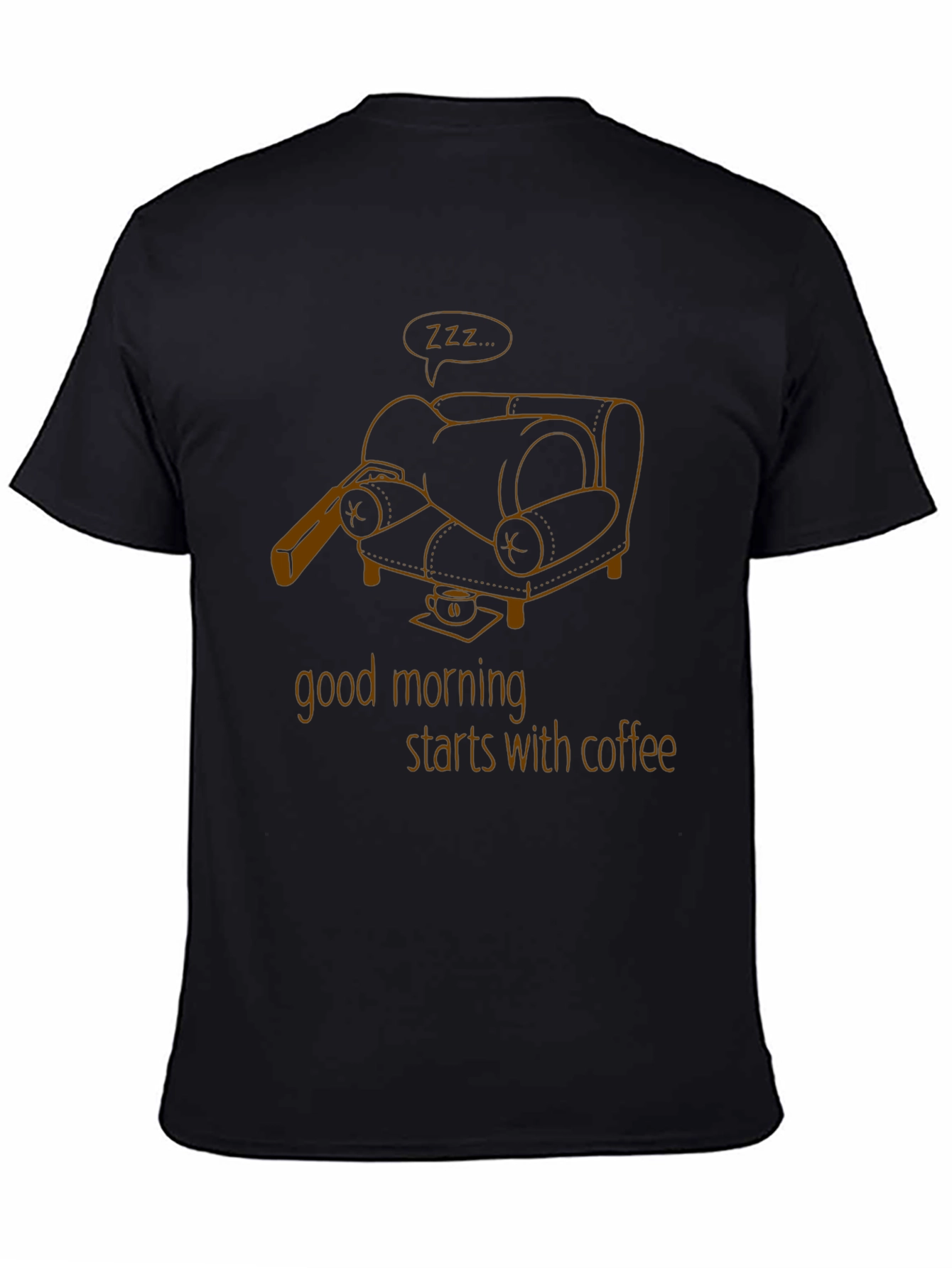 Good Morning Coffee Black Graphic Tee