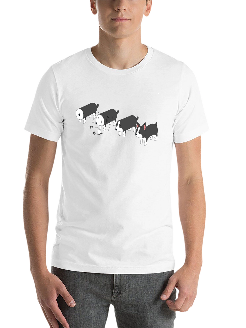 Sushi Dog Black T-Shirt - Funny Cute Graphic Tee