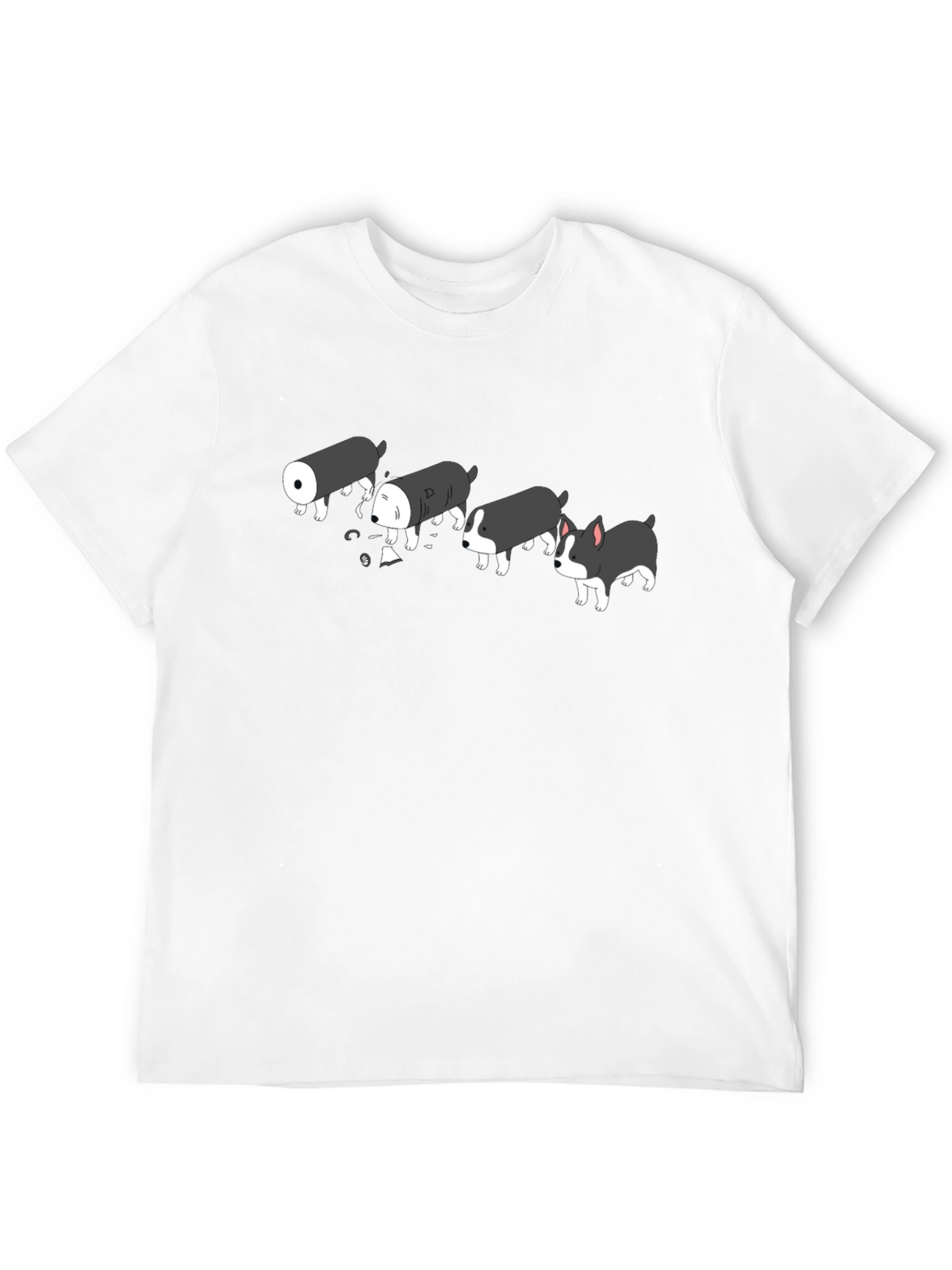 Sushi Dog Black T-Shirt - Funny Cute Graphic Tee