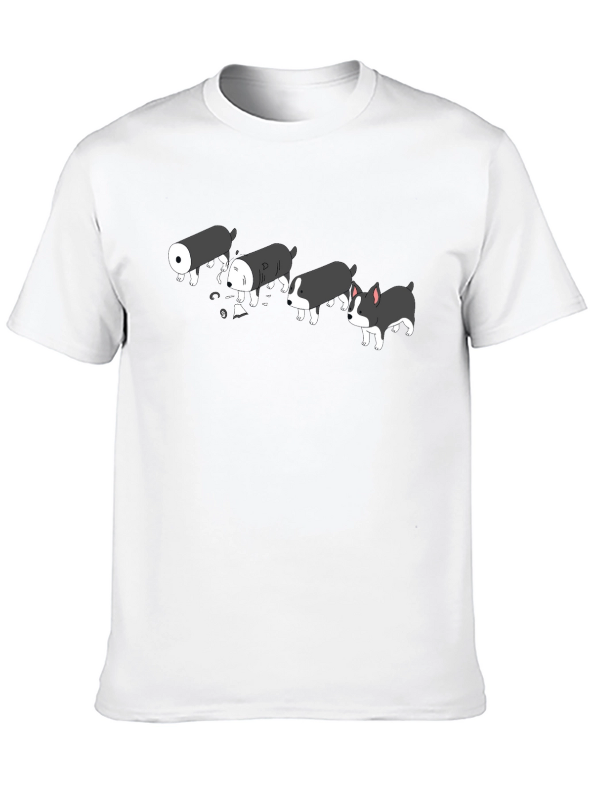 Sushi Dog Black T-Shirt - Funny Cute Graphic Tee