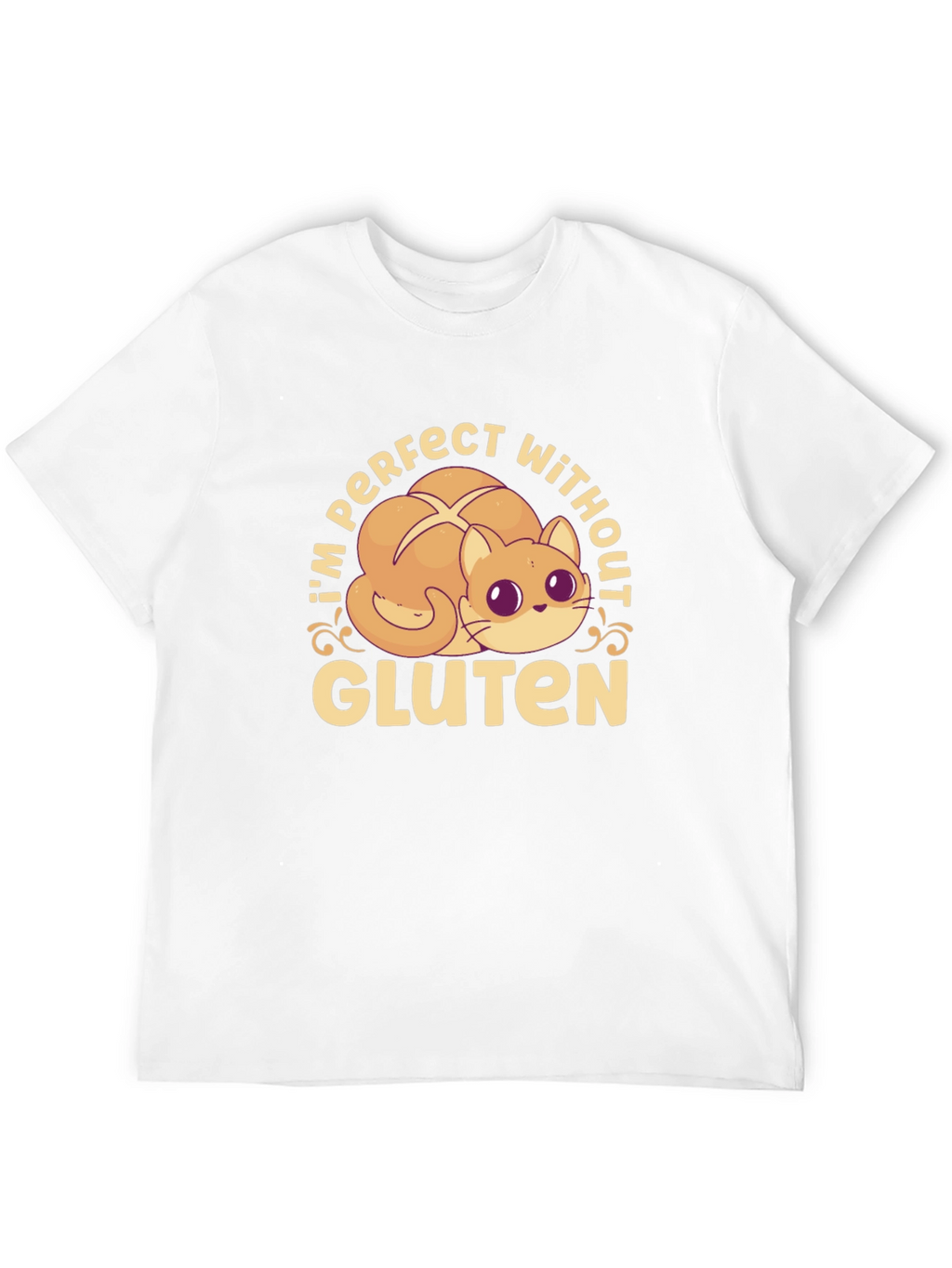 Gluten-Free Kitty Cat T-Shirt - Perfect Without Gluten