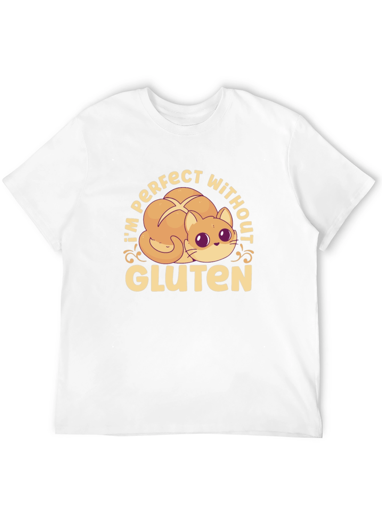 Gluten-Free Kitty Cat T-Shirt - Perfect Without Gluten
