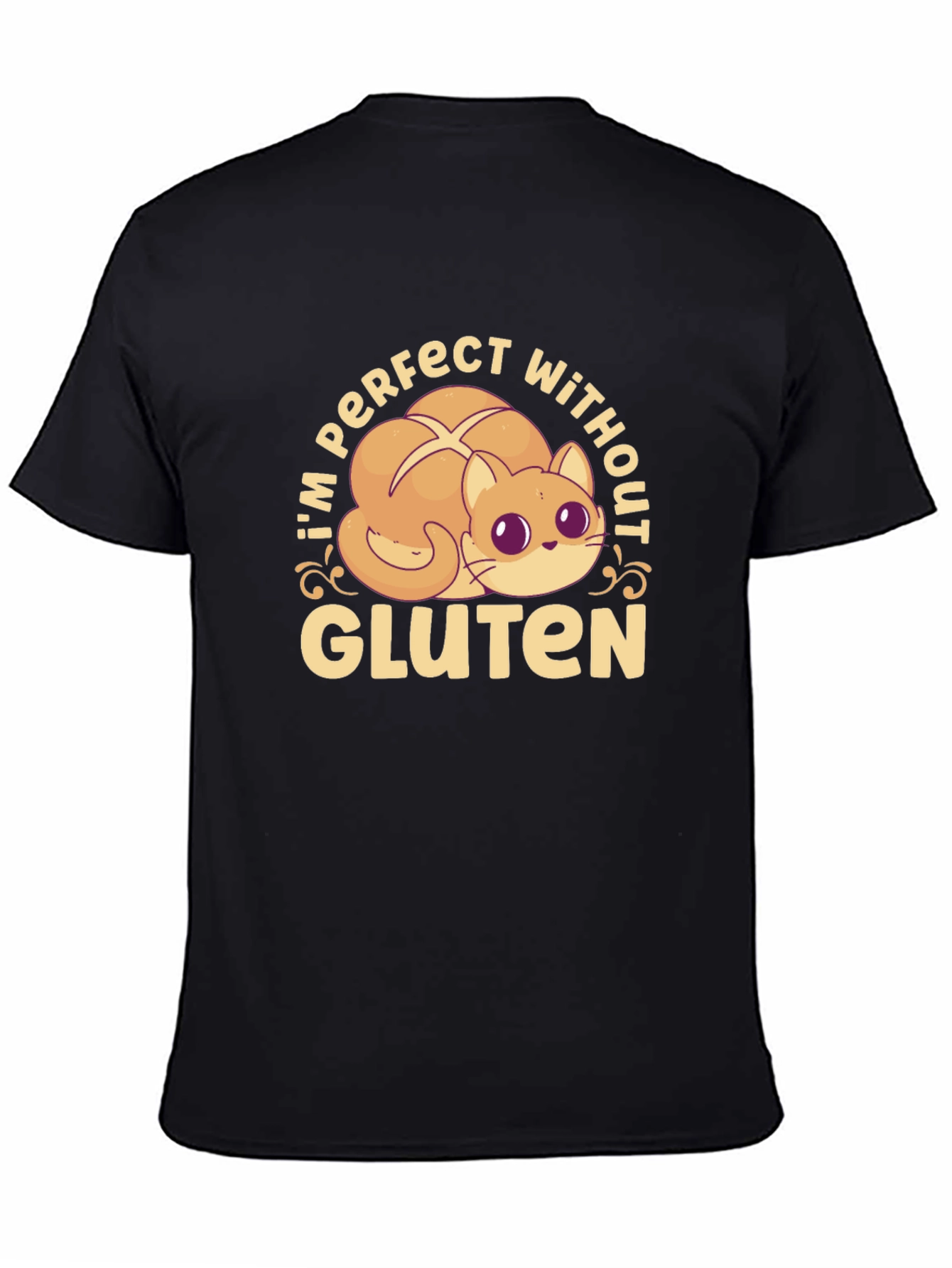 Gluten-Free Kitty Cat T-Shirt - Perfect Without Gluten