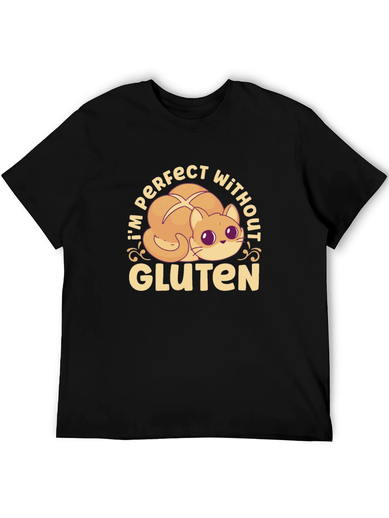 Gluten-Free Kitty Cat T-Shirt - Perfect Without Gluten