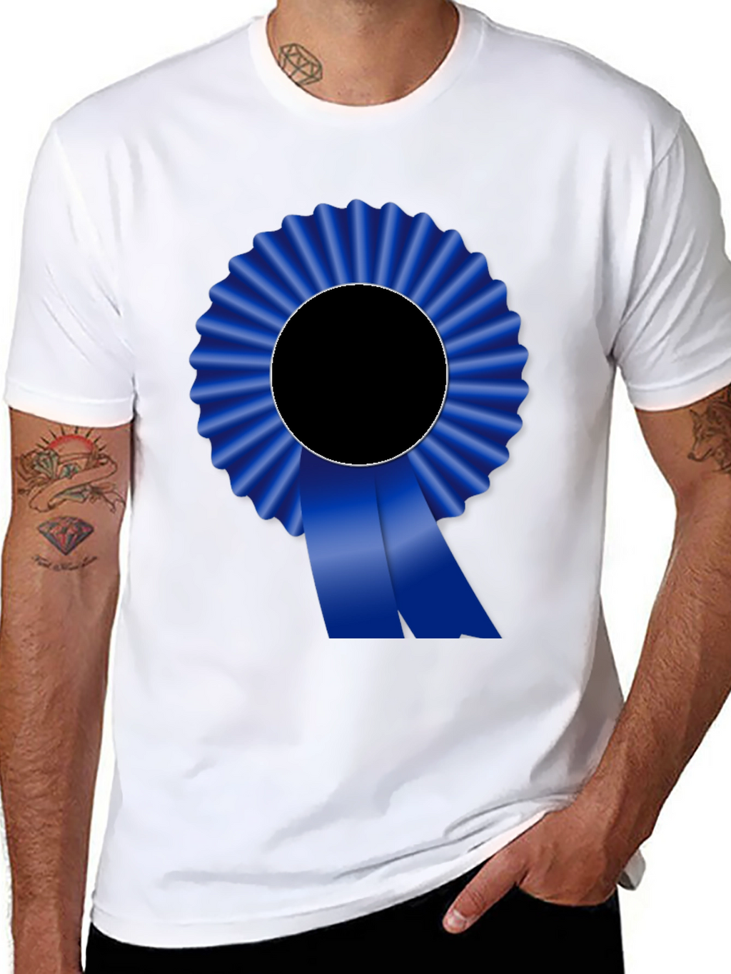 Blue Ribbon Graphic Tee - Award Winning Style!