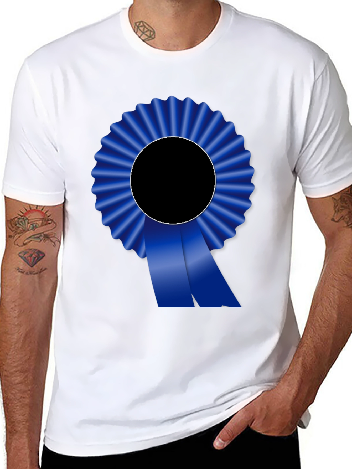 Blue Ribbon Graphic Tee - Award Winning Style!