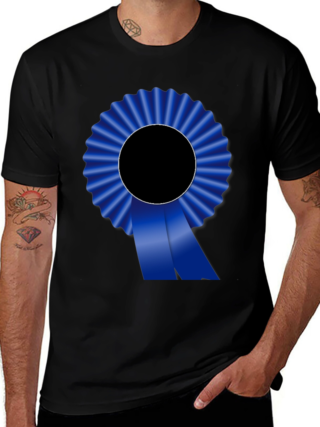 Blue Ribbon Graphic Tee - Award Winning Style!