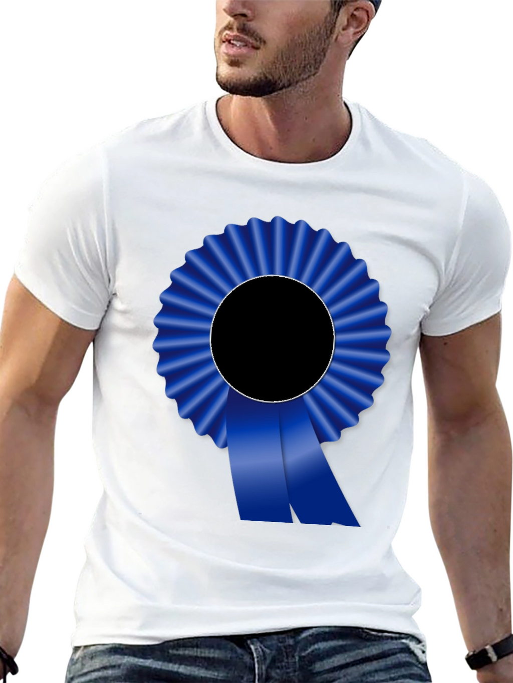 Blue Ribbon Graphic Tee - Award Winning Style!