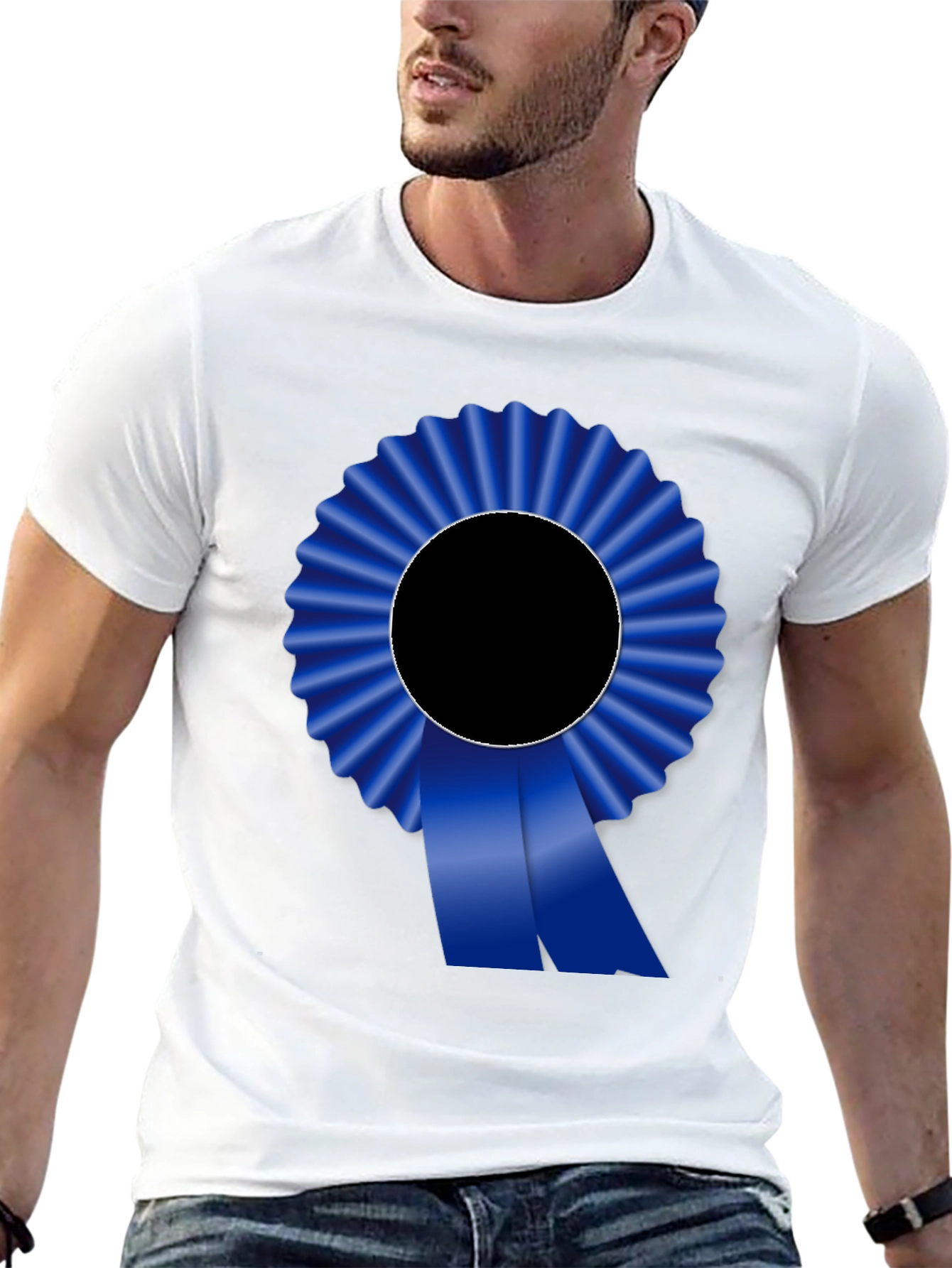 Blue Ribbon Graphic Tee - Award Winning Style!