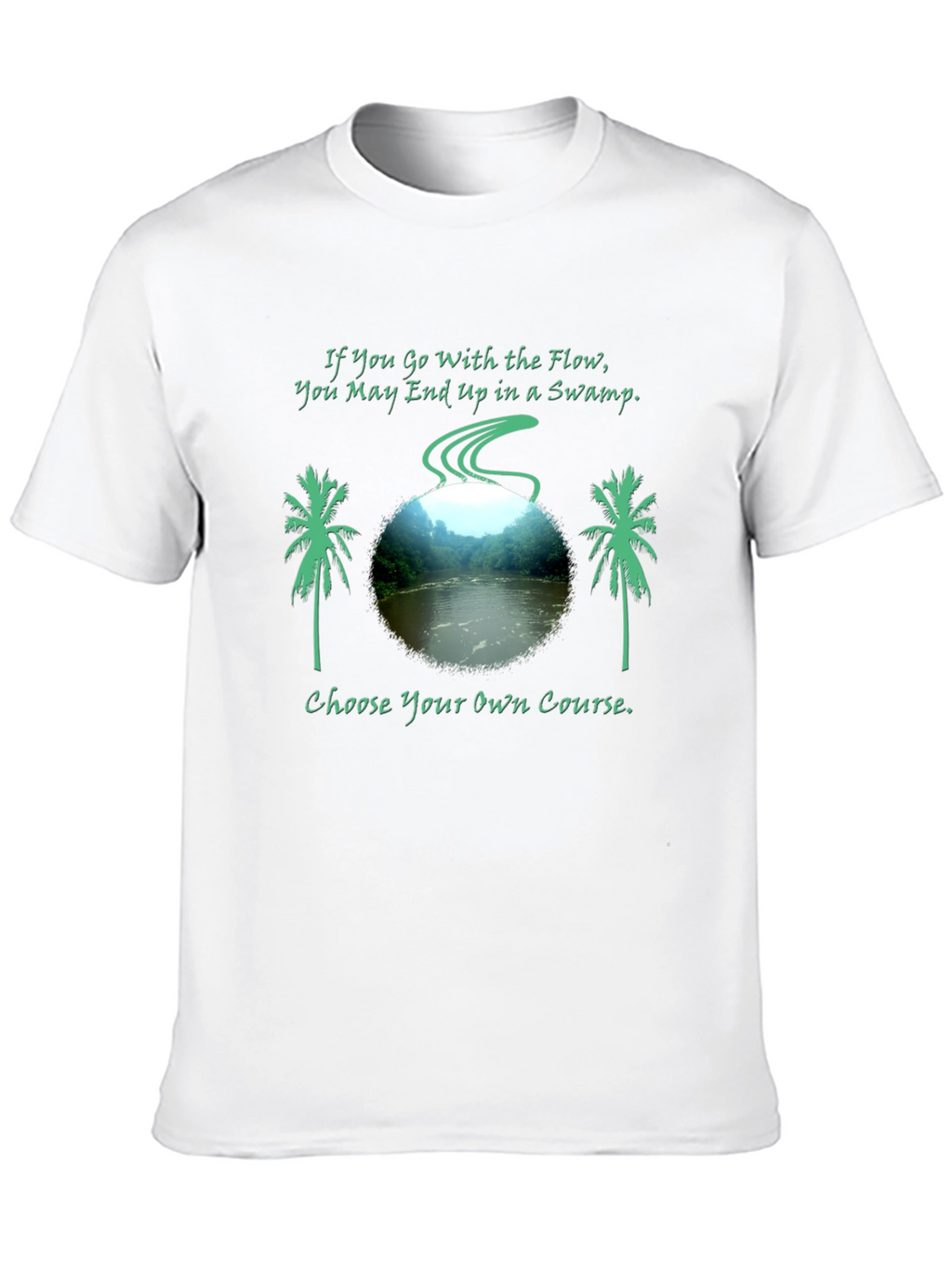 Swamp Flow Mens Graphic Tee - Choose Your Course