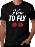 Here To Fly Pom Pom T-Shirt