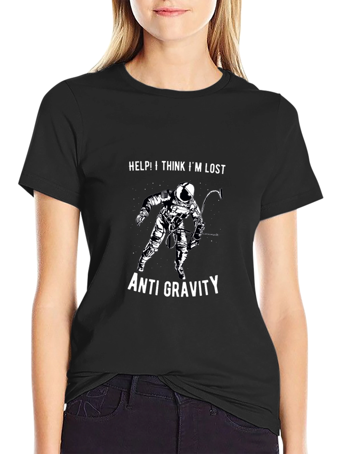 Anti-Gravity Astronaut Graphic T-Shirt