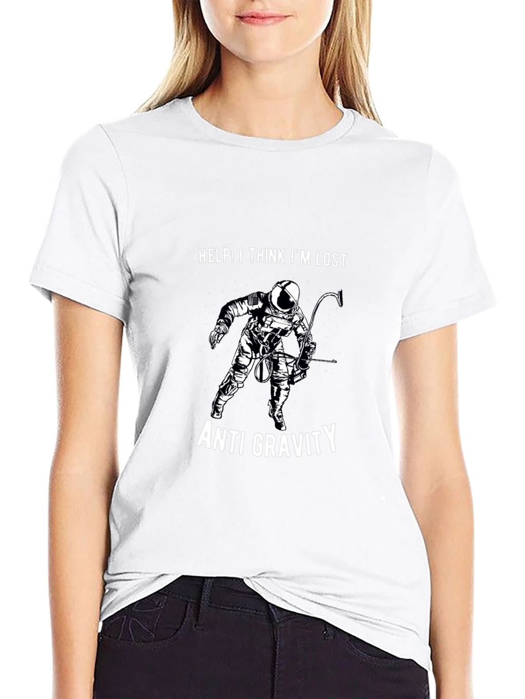 Anti-Gravity Astronaut Graphic T-Shirt
