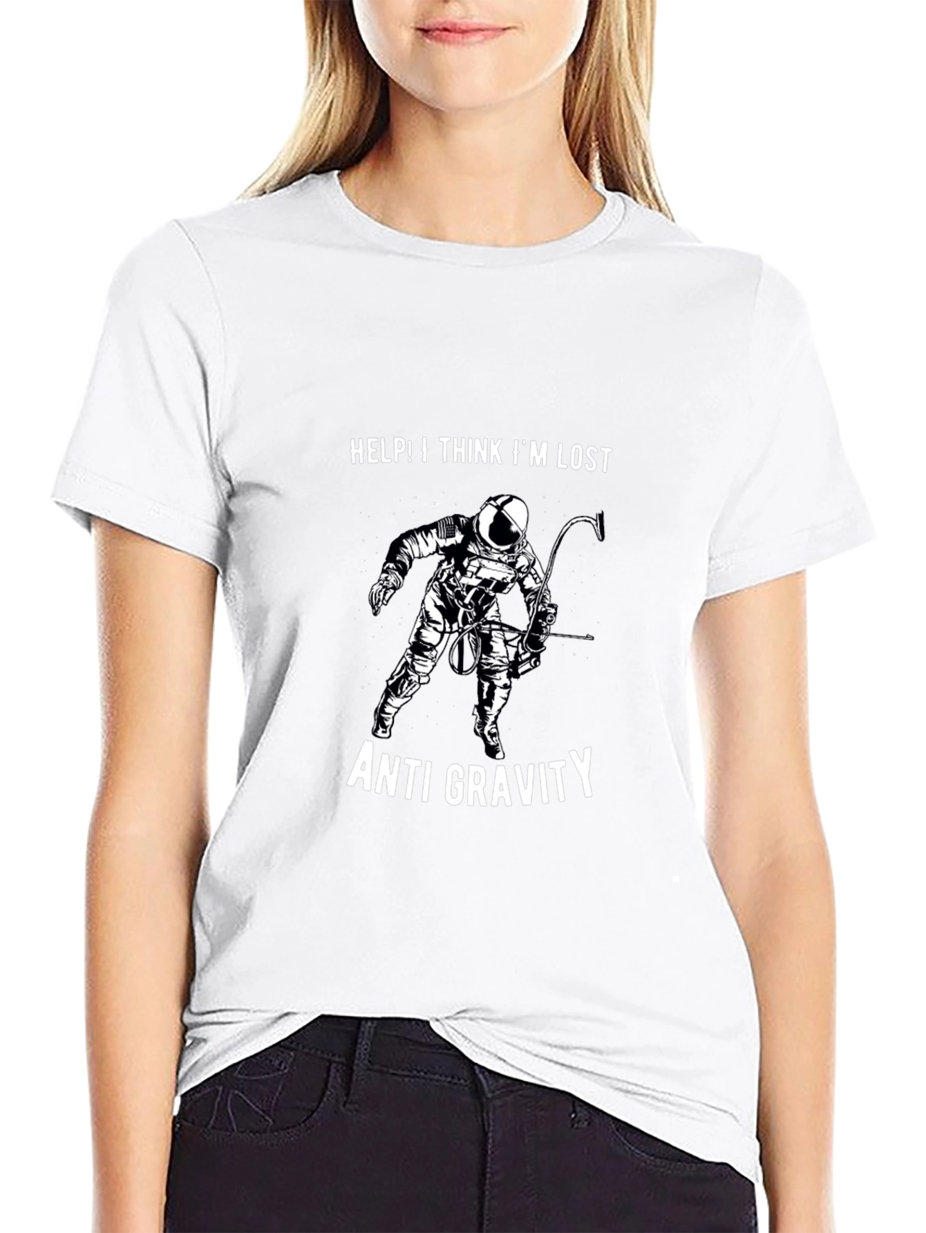 Anti-Gravity Astronaut Graphic T-Shirt