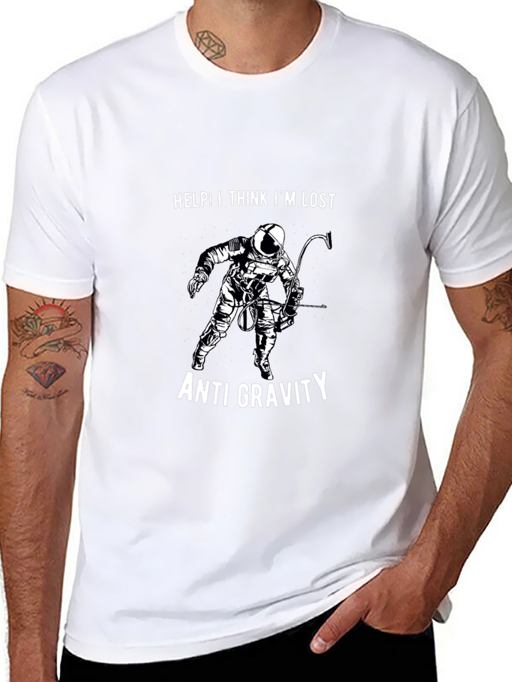 Anti-Gravity Astronaut Graphic T-Shirt
