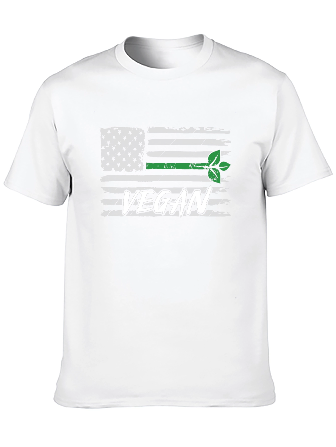 Vegan USA Flag Graphic T-Shirt