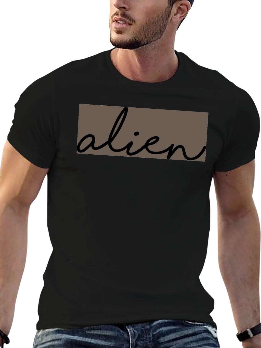 Alien Graphic Tee - Soft Cotton Casual T-Shirt