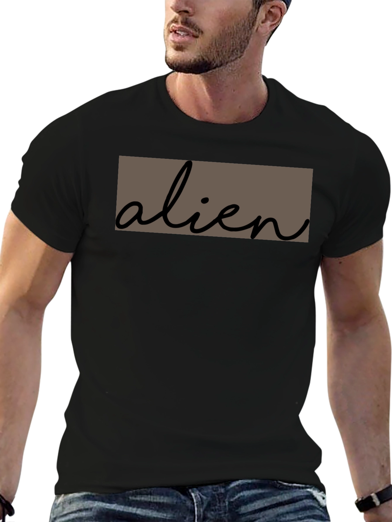 Alien Graphic Tee - Soft Cotton Casual T-Shirt