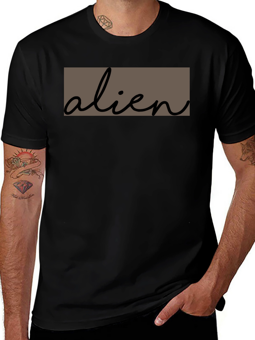 Alien Graphic Tee - Soft Cotton Casual T-Shirt