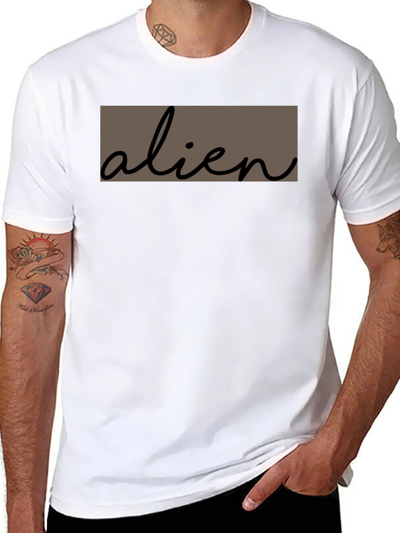 Alien Graphic Tee - Soft Cotton Casual T-Shirt