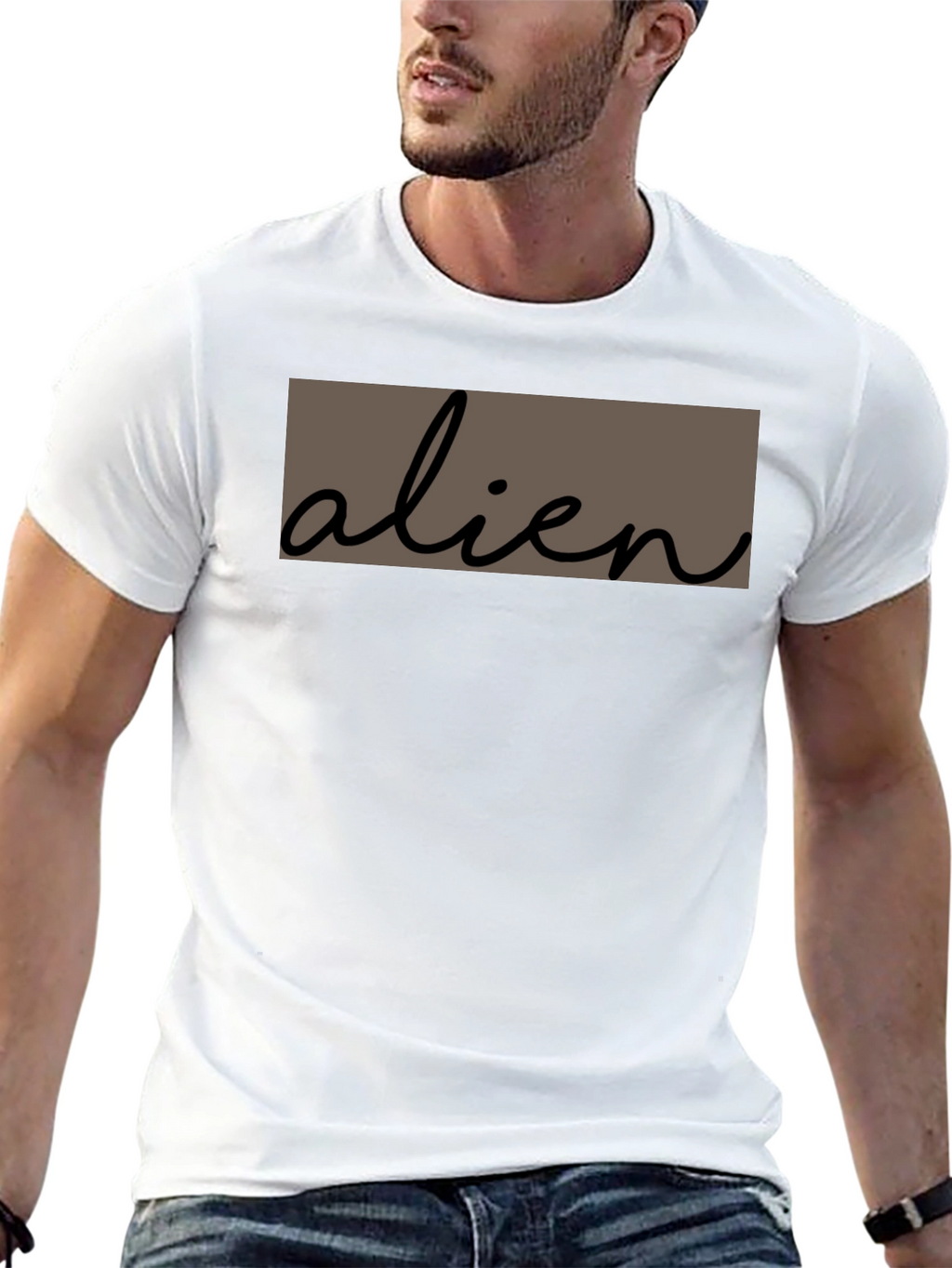 Alien Graphic Tee - Soft Cotton Casual T-Shirt