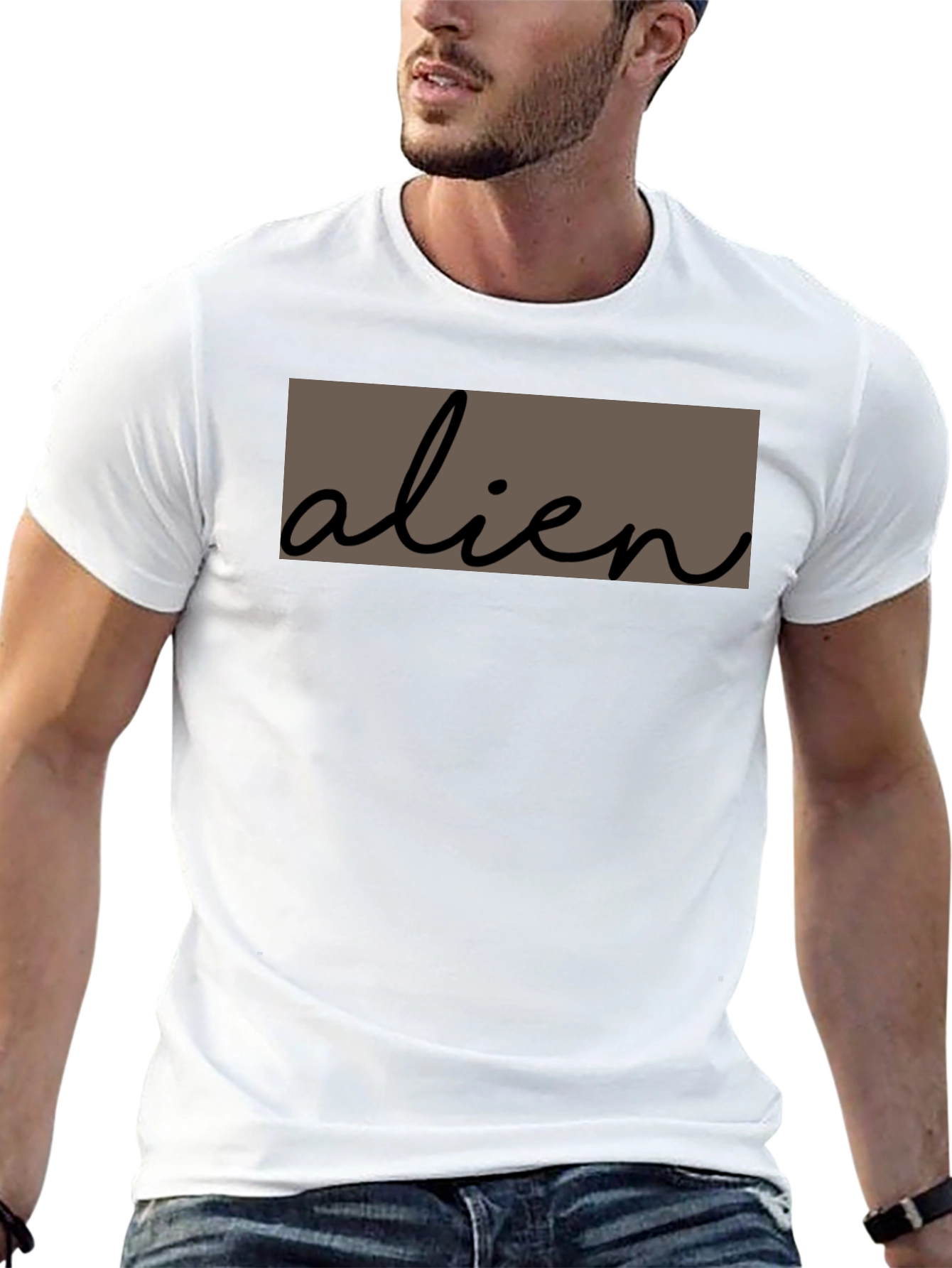 Alien Graphic Tee - Soft Cotton Casual T-Shirt