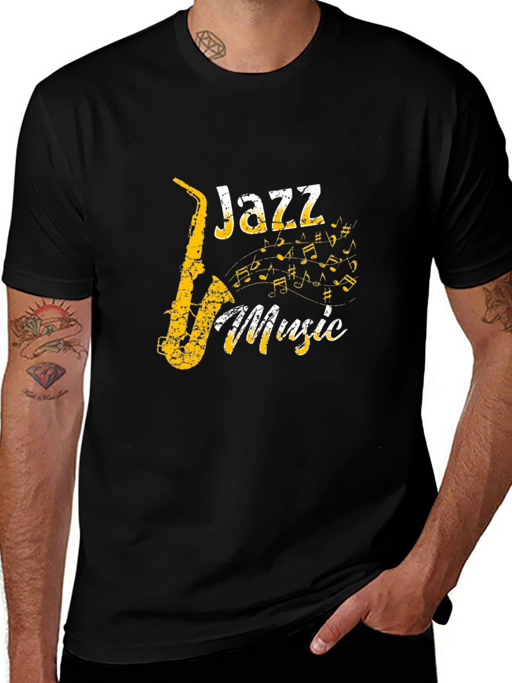Jazz Music Black T-Shirt
