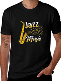 Jazz Music Black T-Shirt