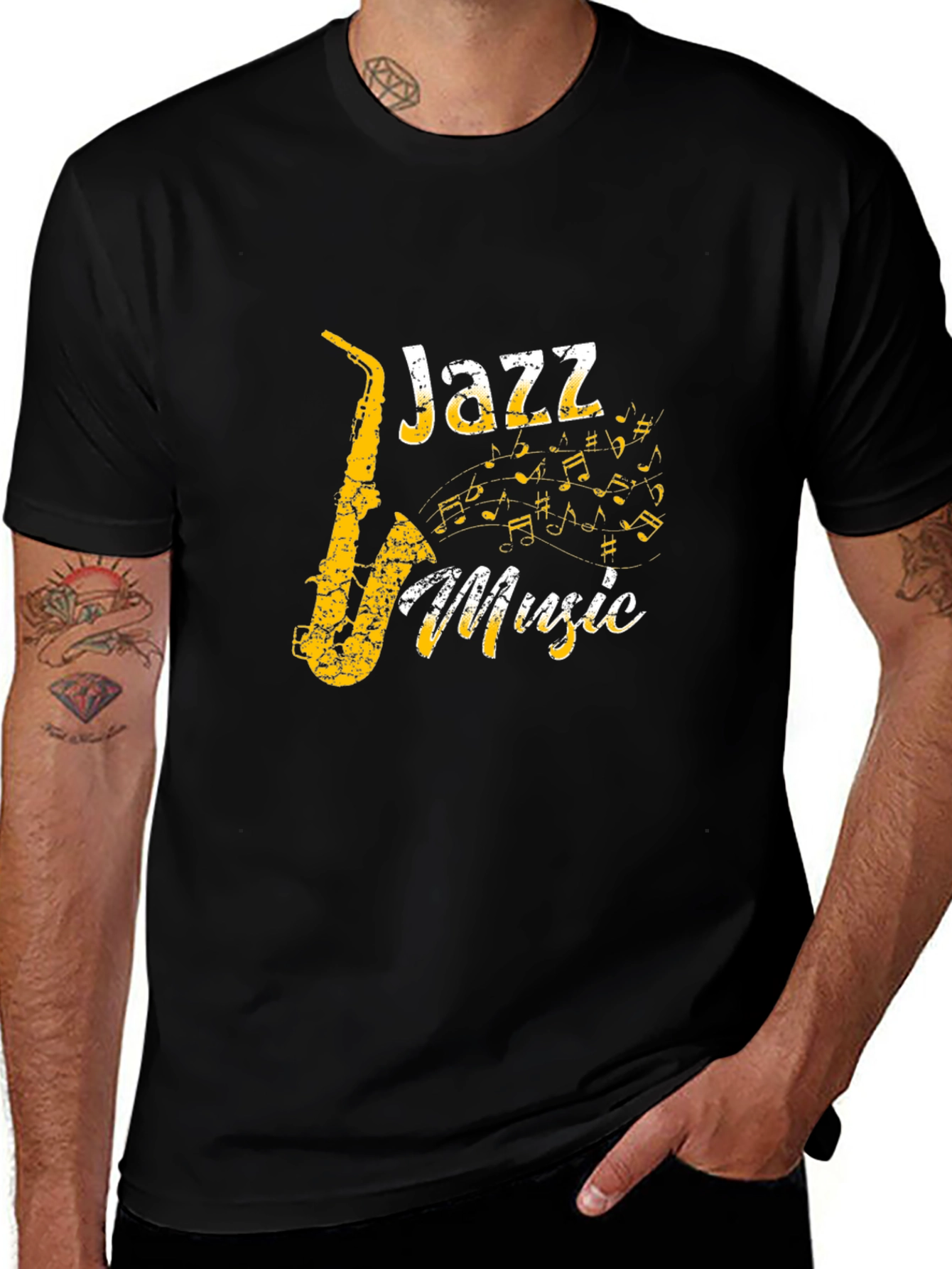 Jazz Music Black T-Shirt