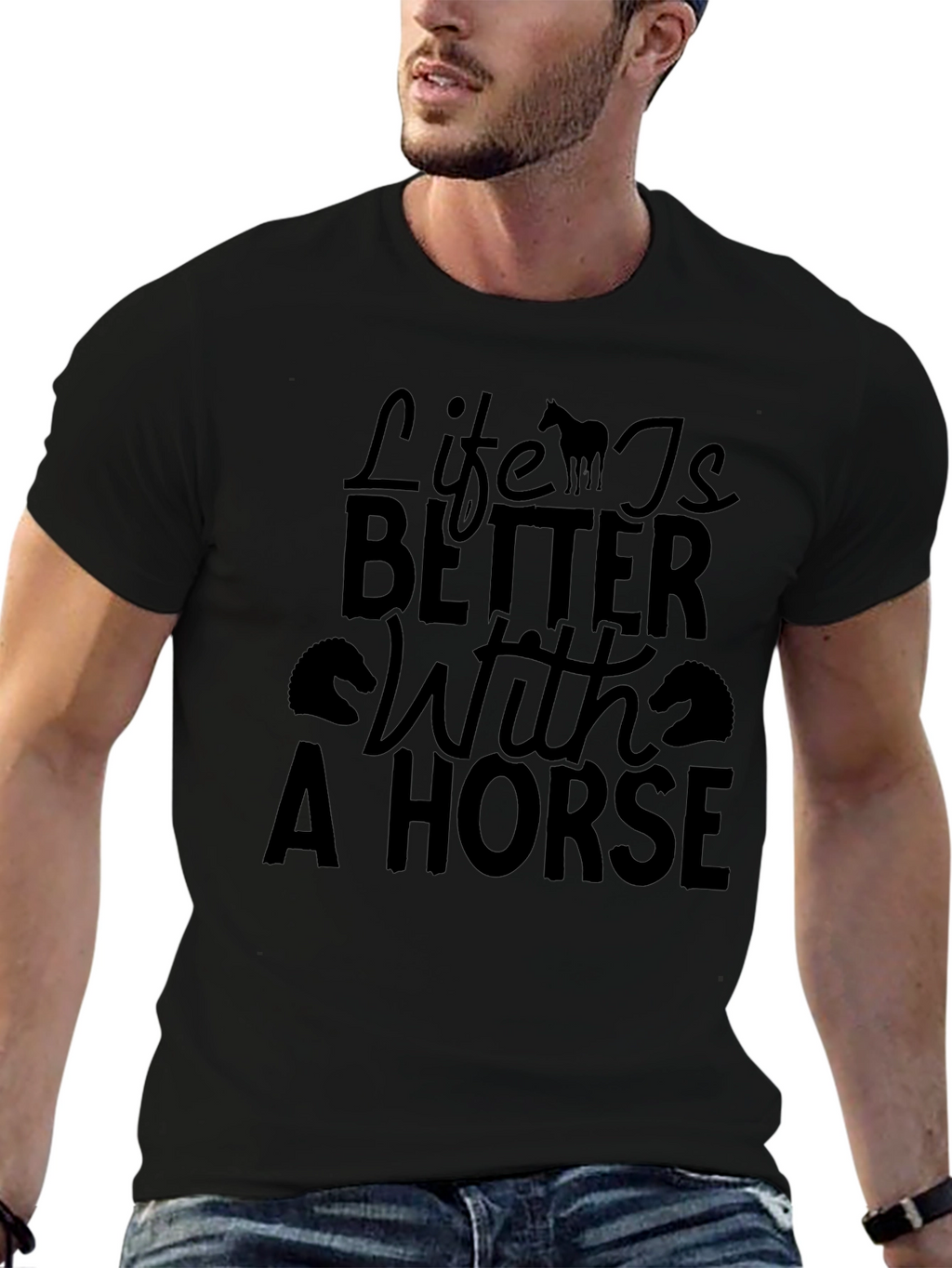Life is Better With a Horse Graphic Tee