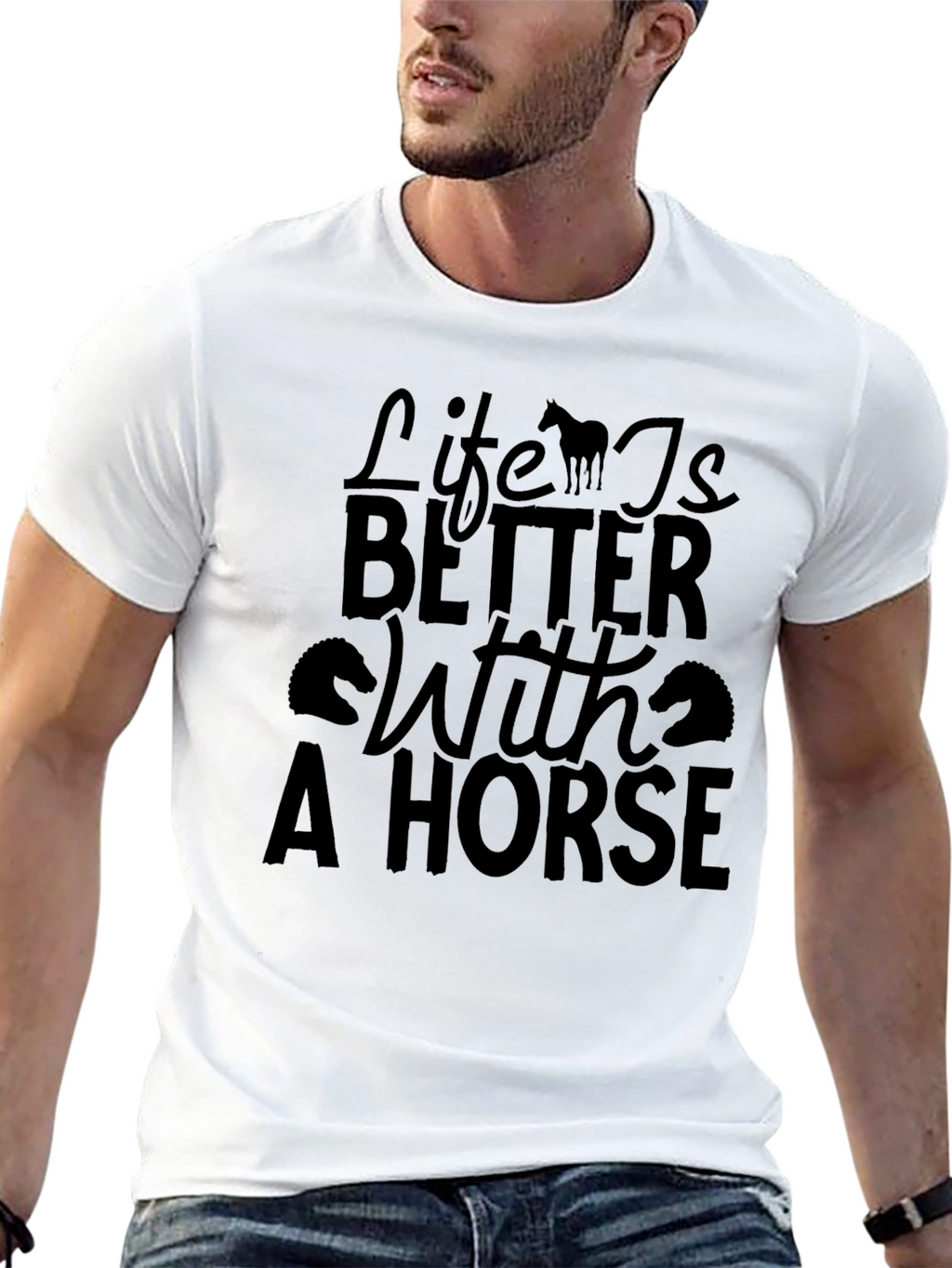 Life is Better With a Horse Graphic Tee