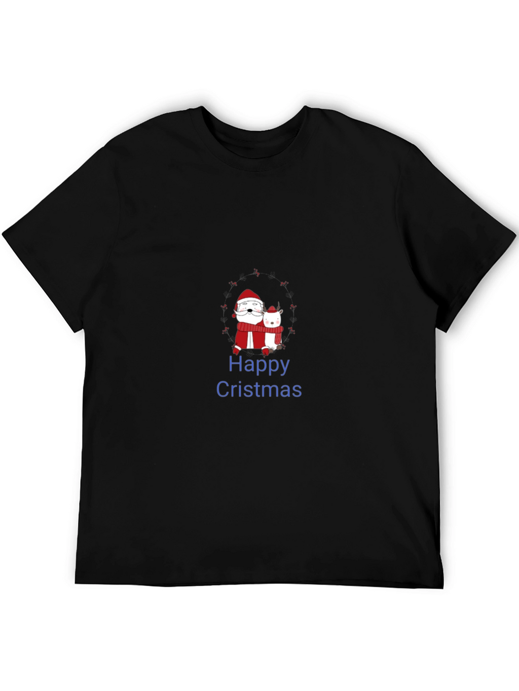 Happy Cristmas Santa & Deer T-Shirt