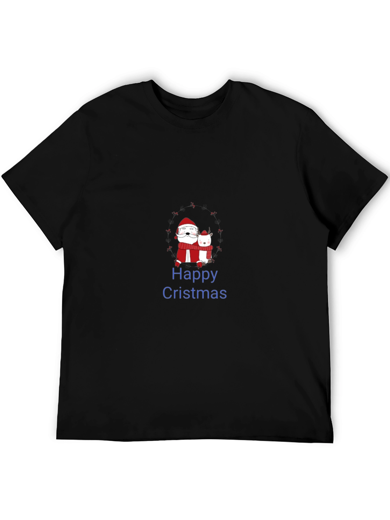 Happy Cristmas Santa & Deer T-Shirt