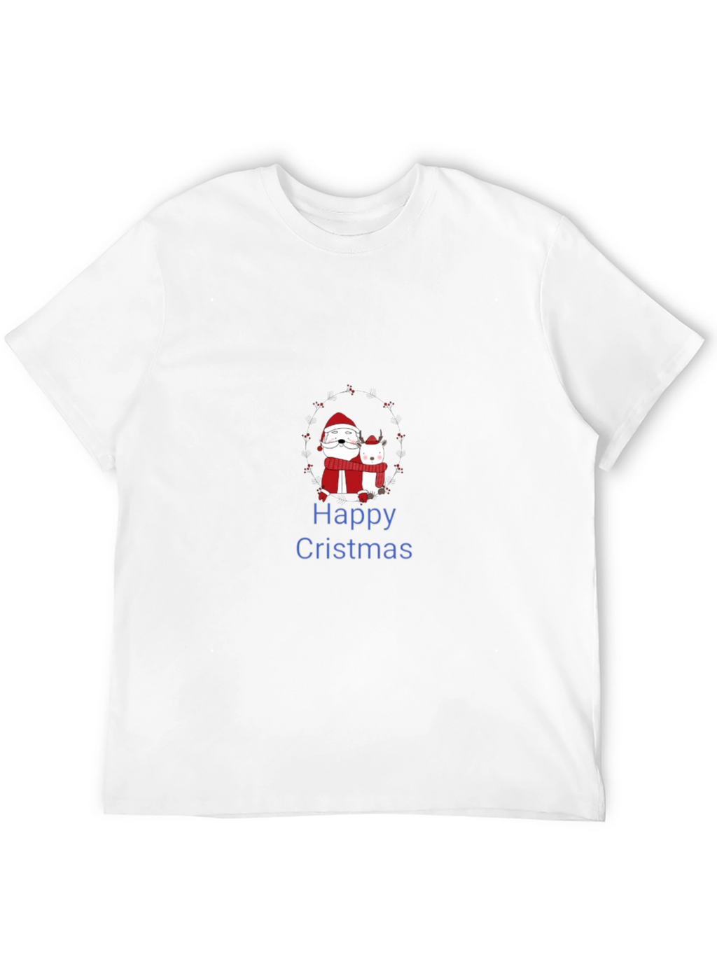 Happy Cristmas Santa & Deer T-Shirt